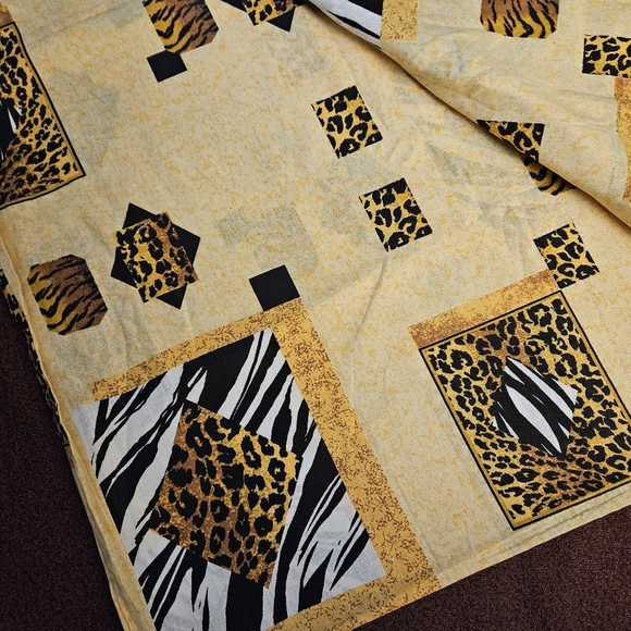 Duvet Cover Yellow Animal Print Zebra Leopard 100% cotton - Picture 4 of 4